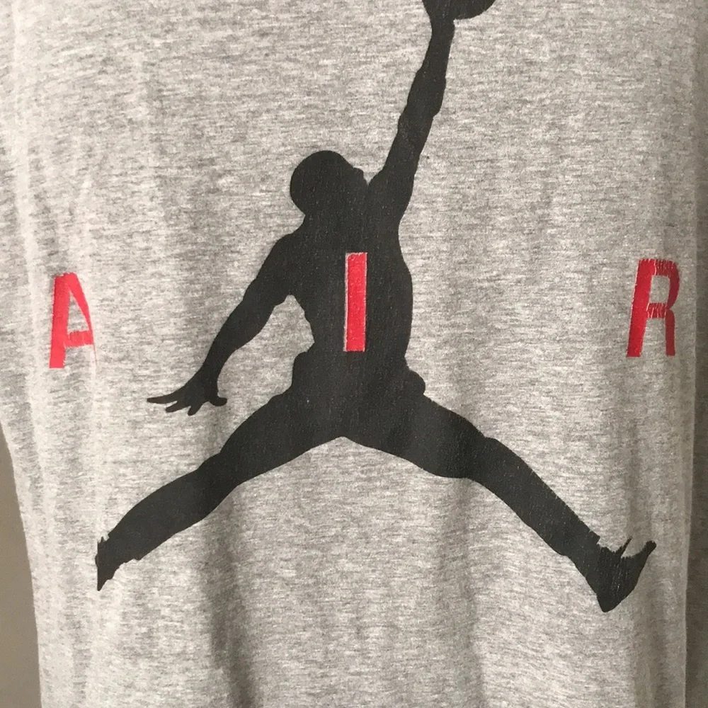 JORDAN Mens Heather Grey Jumpman Tee | M